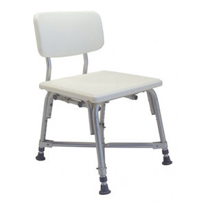 BATH SEAT W/BACK BARIATRIC 2/CS